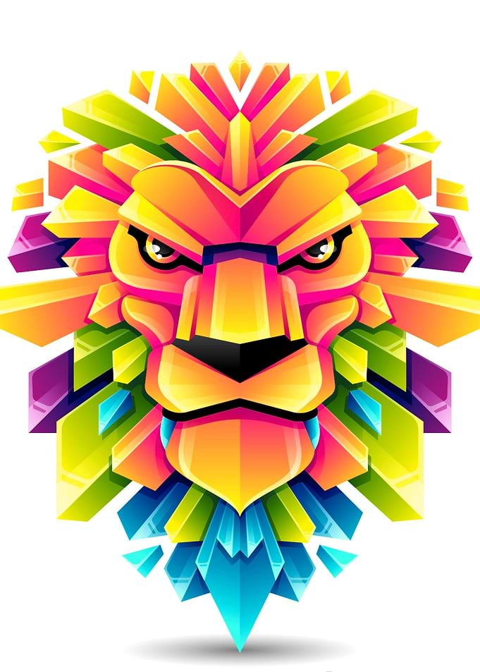 Lion Abstract