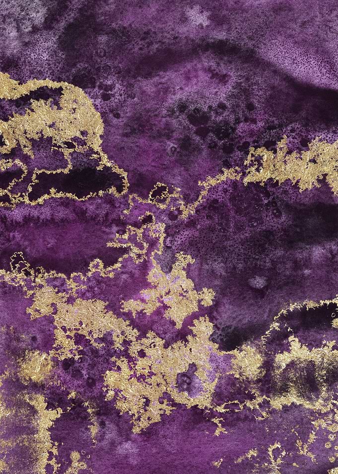 Purple Gold Abstract 12