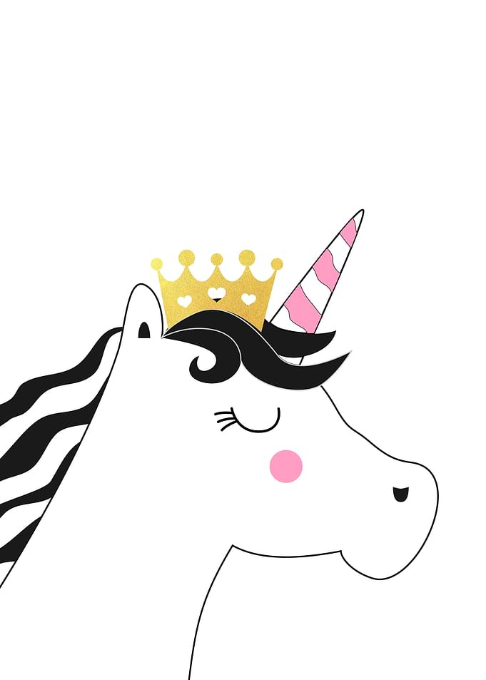 Unicorn with Crown