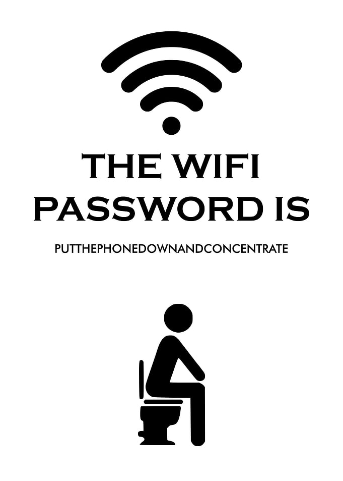 FUNNY BATHROOM WIFI