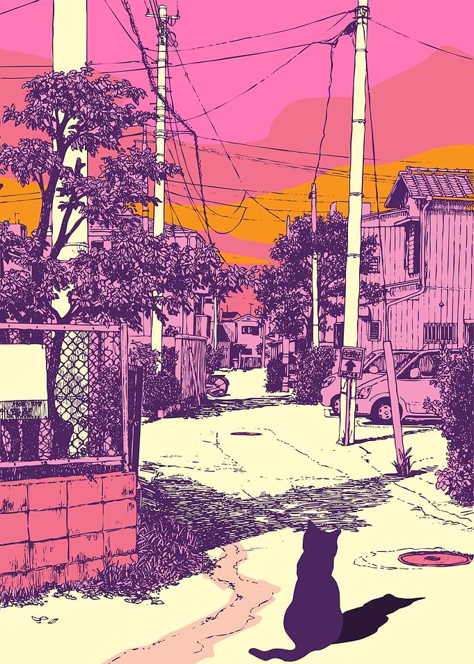 Japan City Pop Cat 8