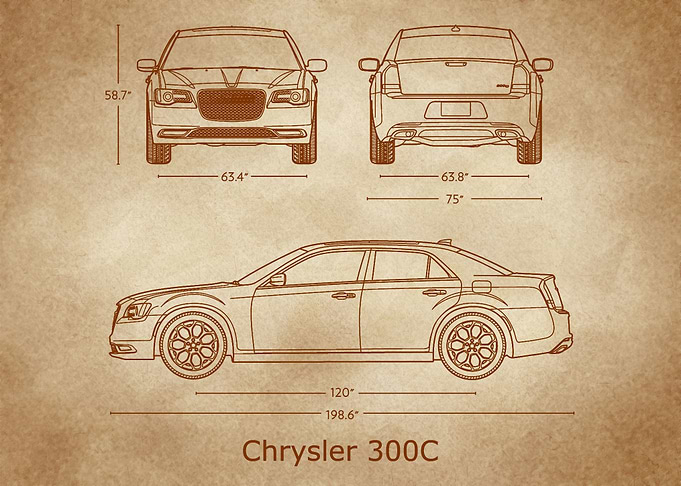 Chrysler 300C 2017 old