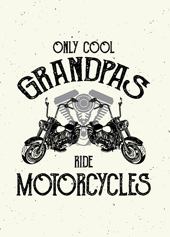 Cool Grandpas Motorcycle
