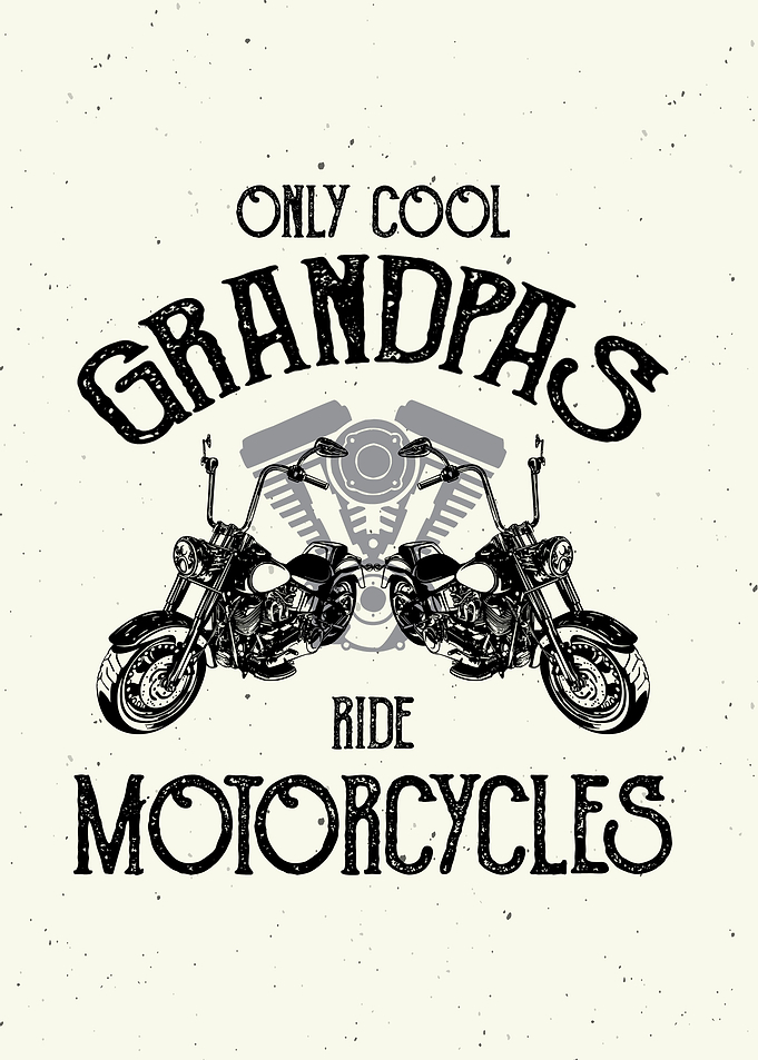 Cool Grandpas Motorcycle