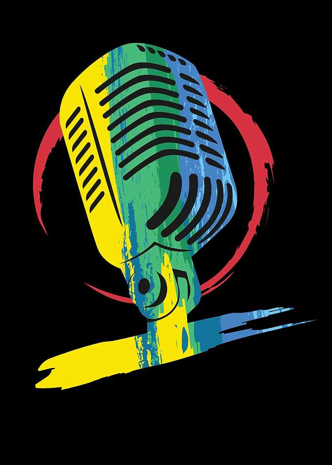 Colorful Microphone