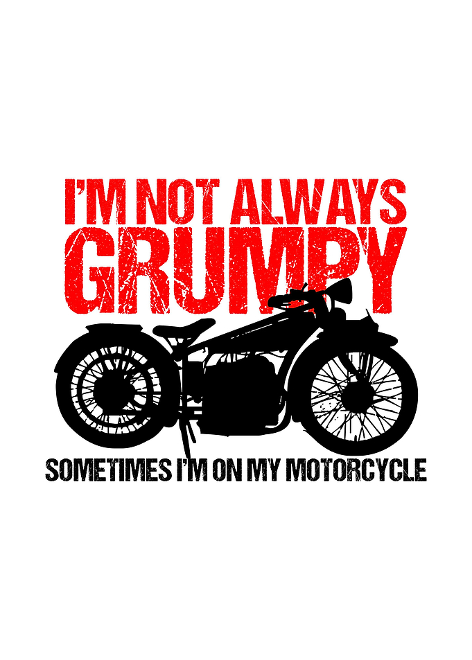 Grandpa Motorcycle Decor