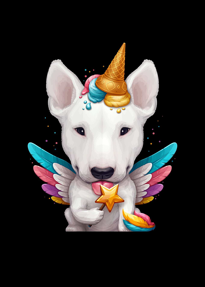 Bull Terrier Unicorn