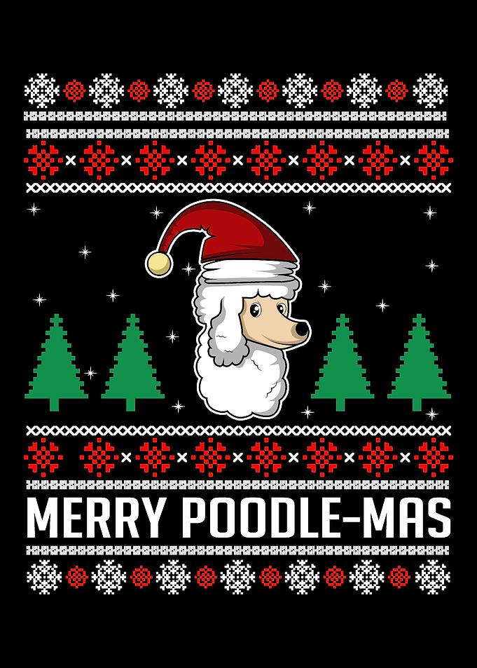 Merry PoodleMas Santa Cla