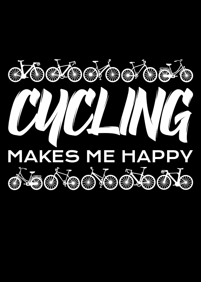 cycling makes me happy