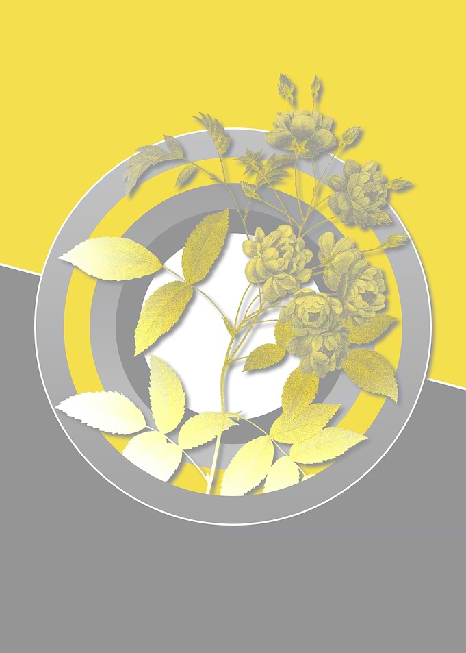 Floral Botanical in Yellow