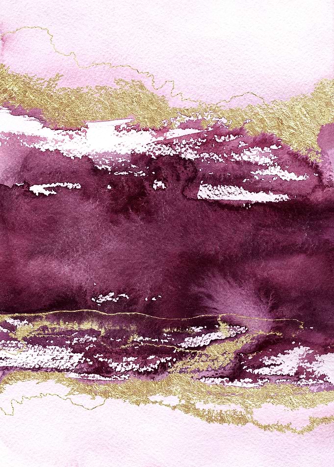 Magenta Gold Abstract 02