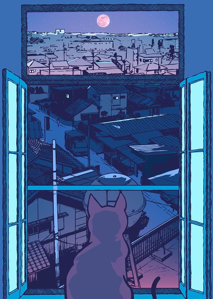 Japan Cat City Pop 22