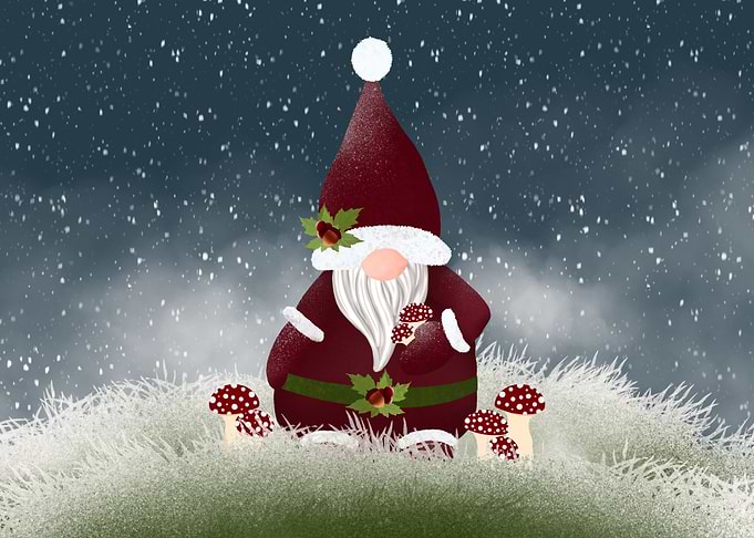 Mushroom Nordic Gnome