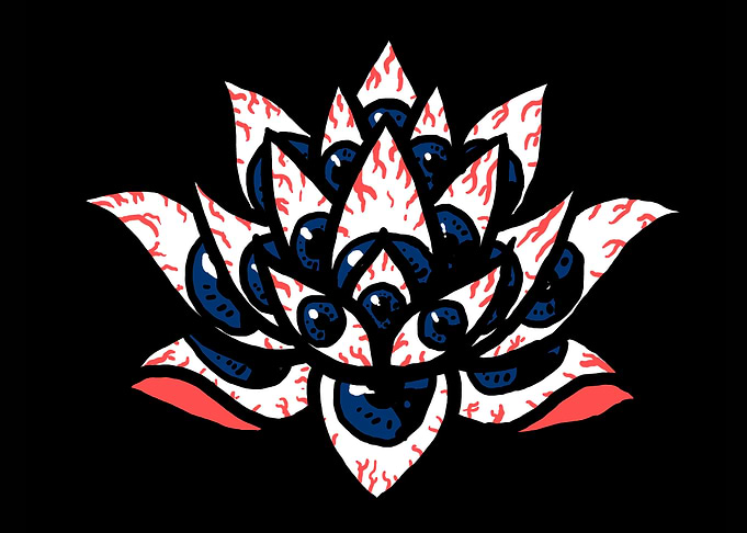 Allseeing lotus