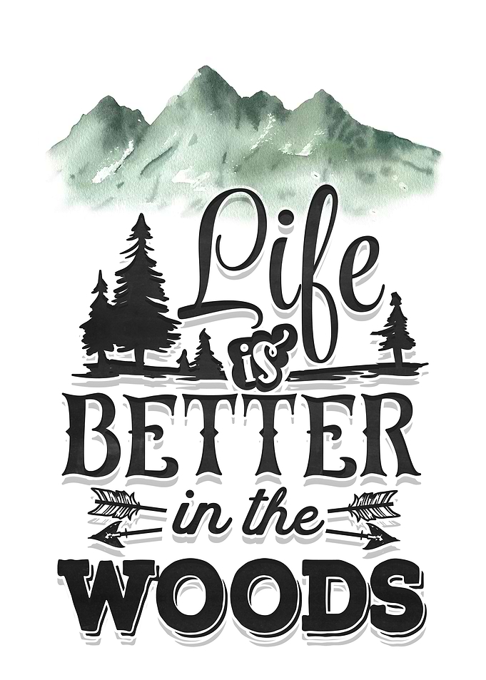 Life is better in the wood