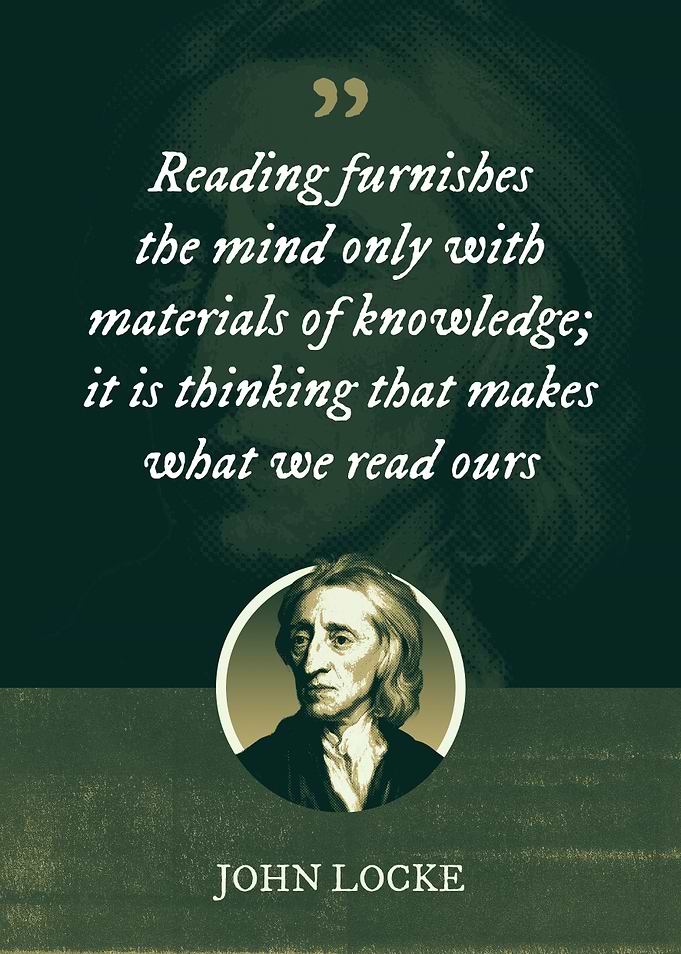 Reading furnishes the mind