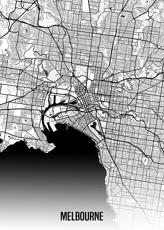 Melbourne map