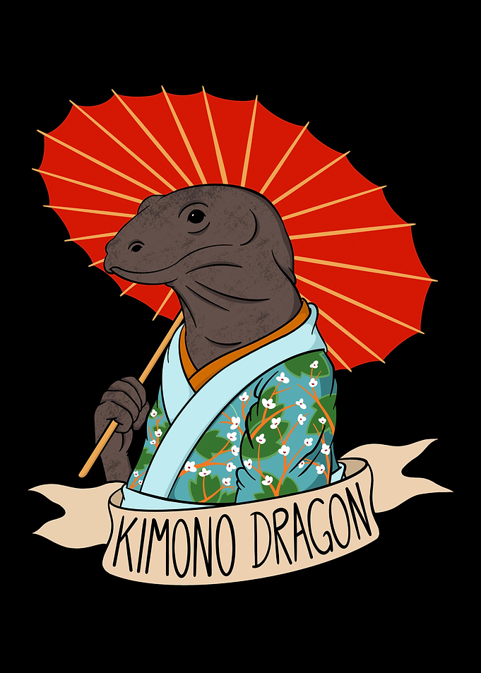 komodo dragon kimono