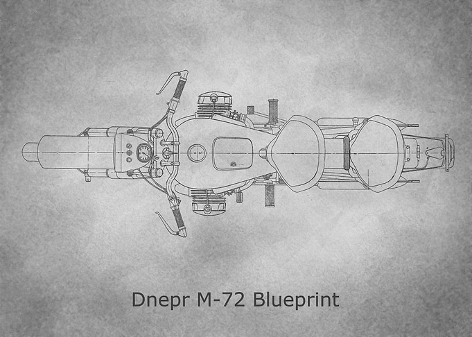 Dnepr M72 Blueprint top