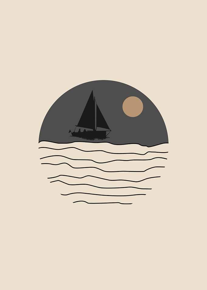Yacht in the Sunset