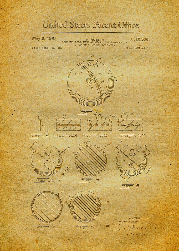 62 Bowling Ball Patent