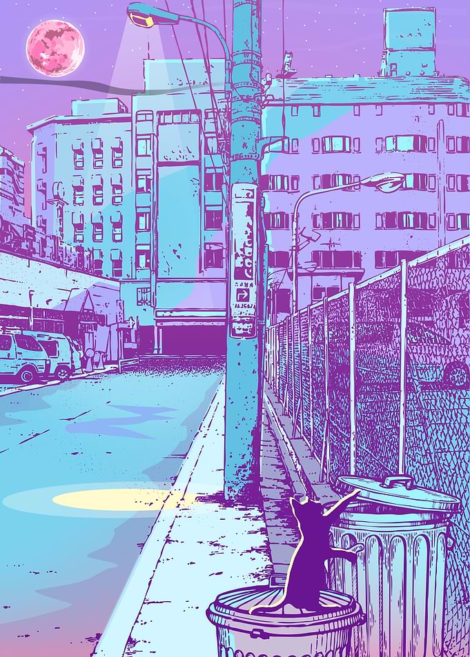 Japan Cat City Pop 31