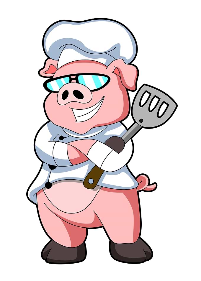 Pig Chef Chef hat Spatula