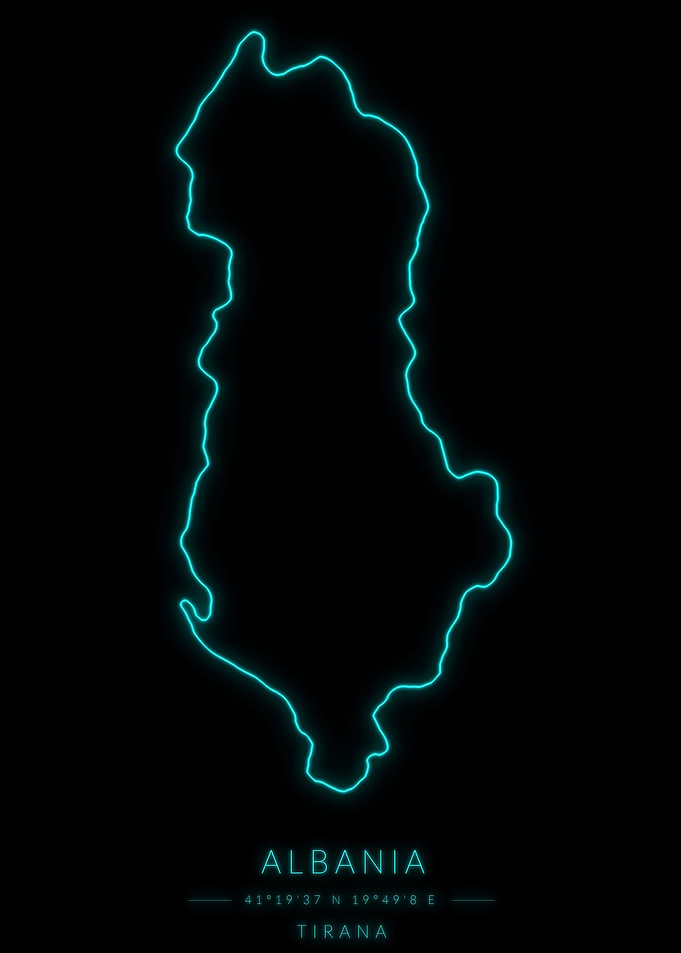 Albania Neon