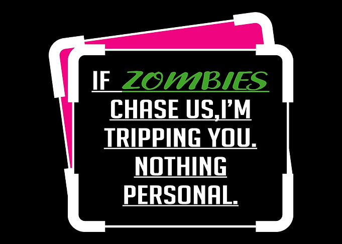 Zombie Chase Tripping Zomb