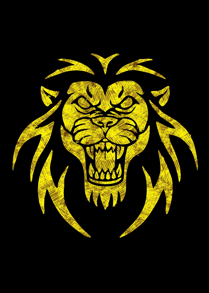Lion Tribal Tattoo Style