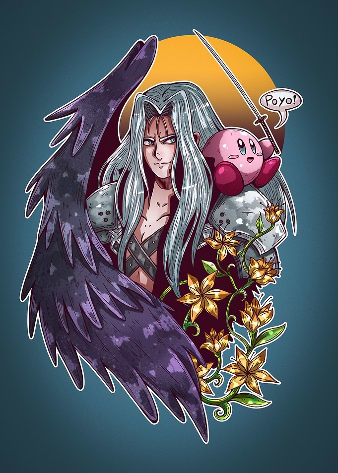 Sephiroth and Kirby