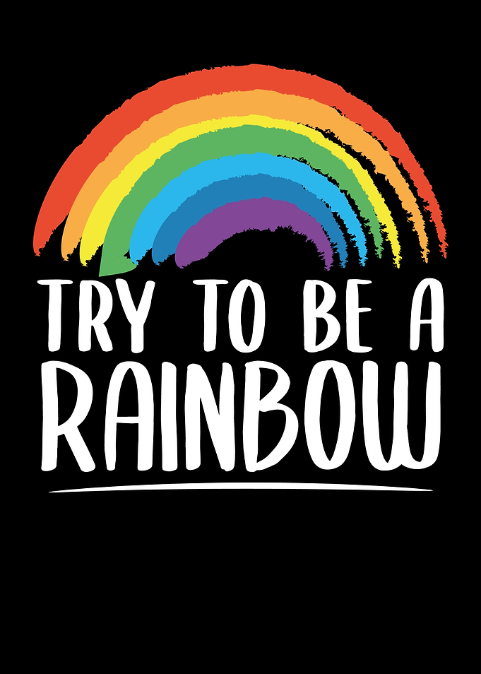 Rainbow Saying Cute