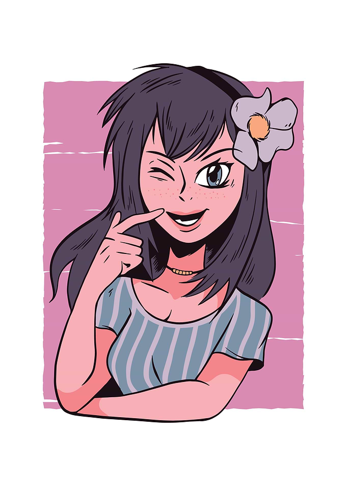 Anime Flower Girl