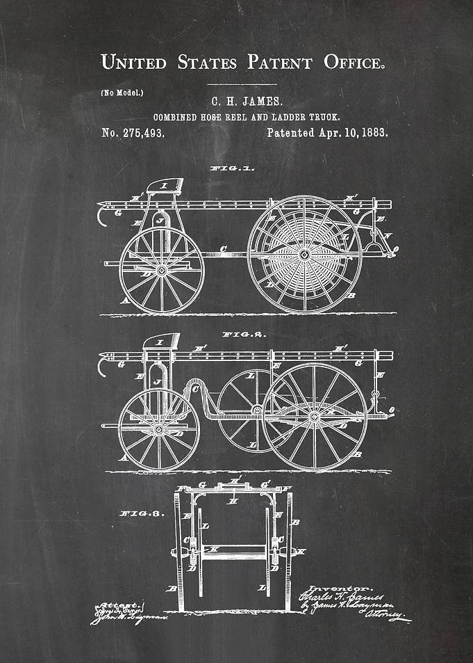 11 Firemen Ladder Truck P