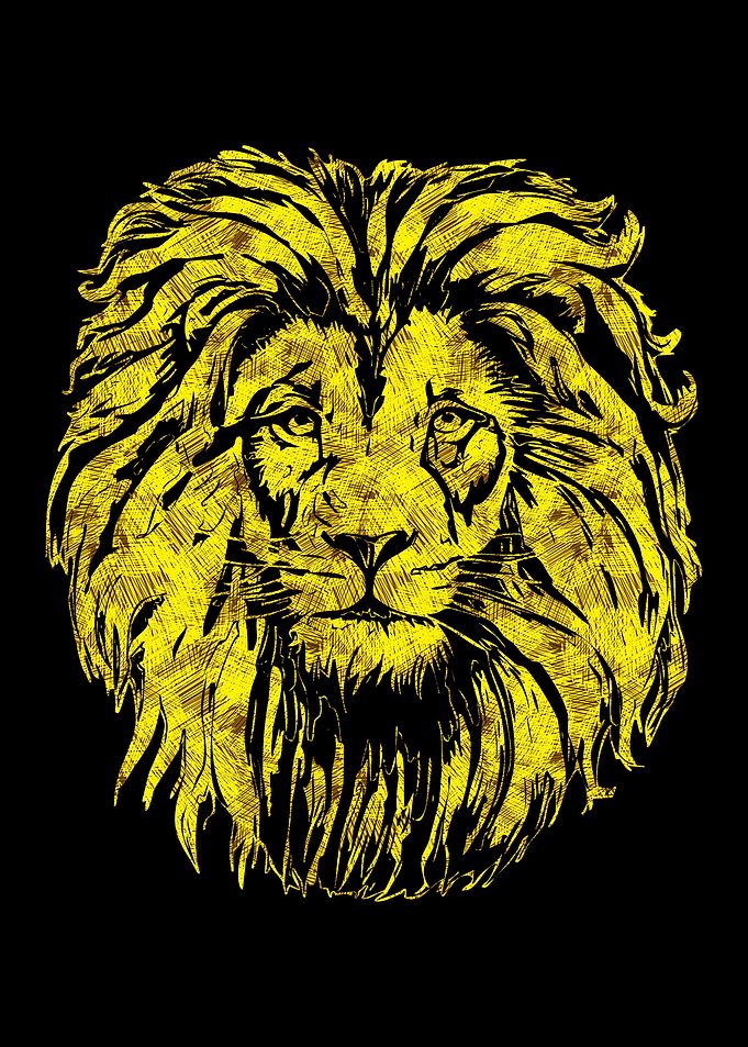 Lion Head Tattoo Style