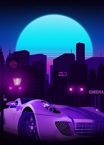 lamborghini 80s retro