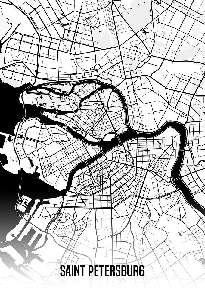 Saint Petersburg map