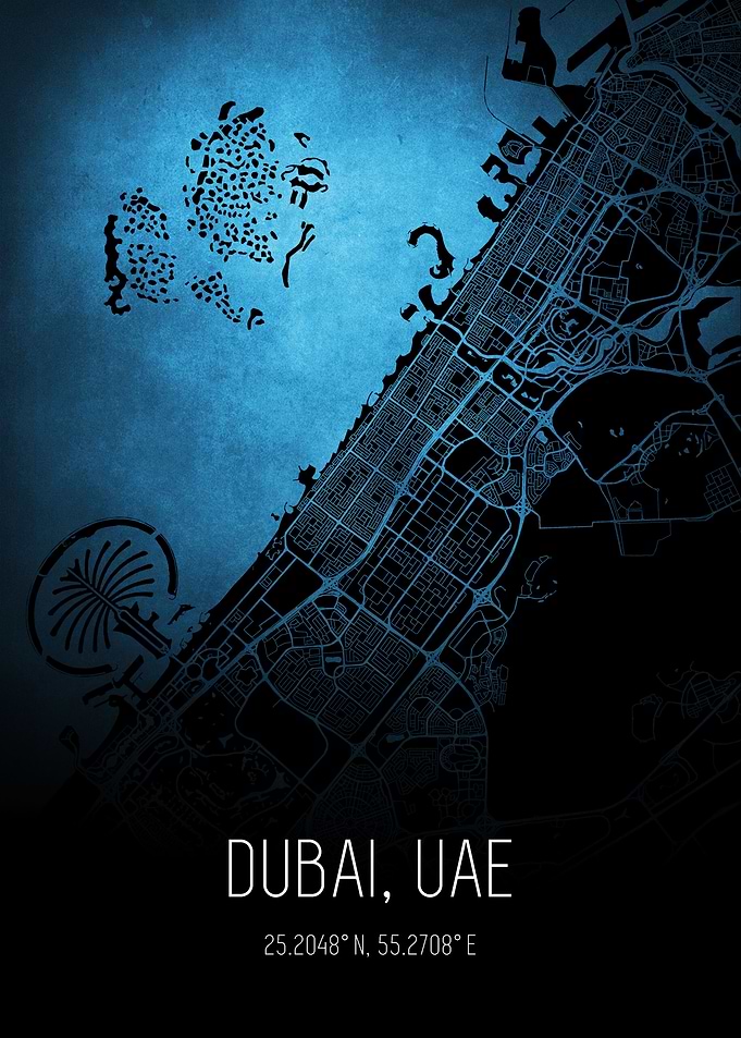 Dubai City Map