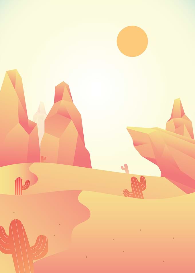 Autumn in Desert