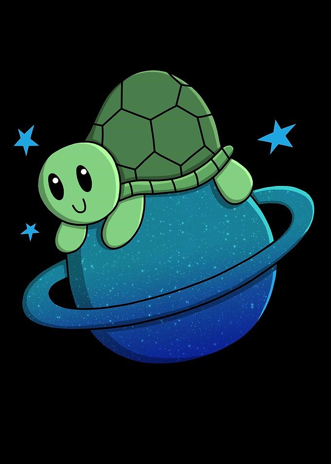 Cute Neptune Turtle