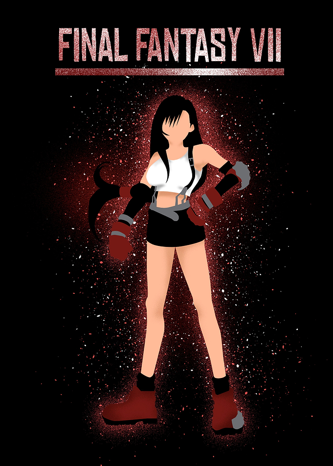 fighting girl tifa