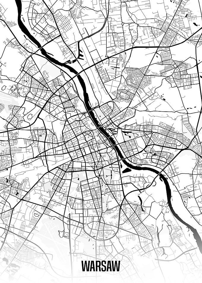 Warsaw map