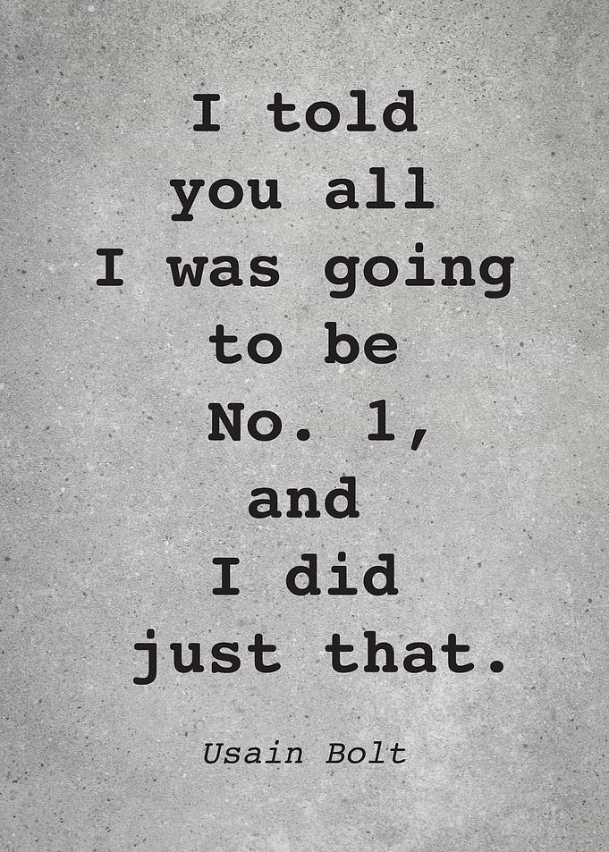 Usain Bolt Quote L023