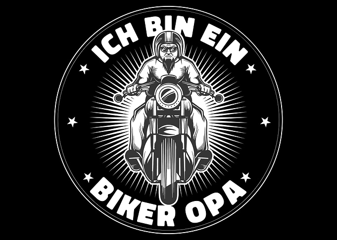 Ich Bin Ein Biker Opa Moto