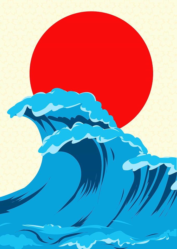 japanese wave flat
