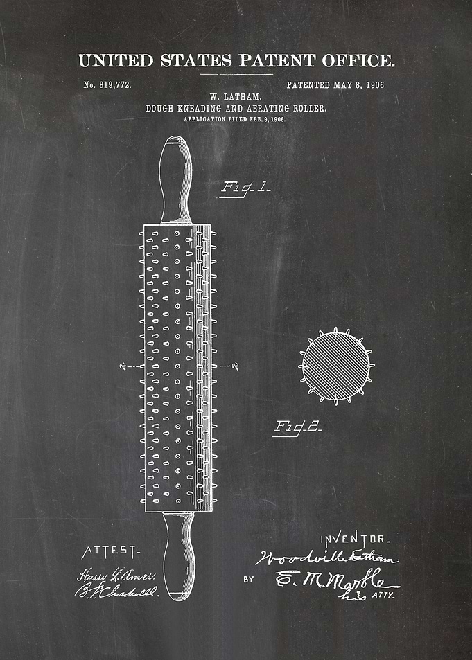 27 Rolling Pin Patent 190