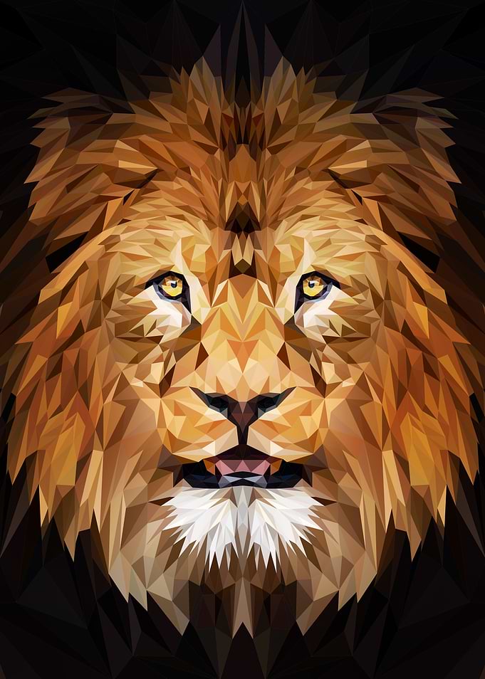 Lion Low Poly