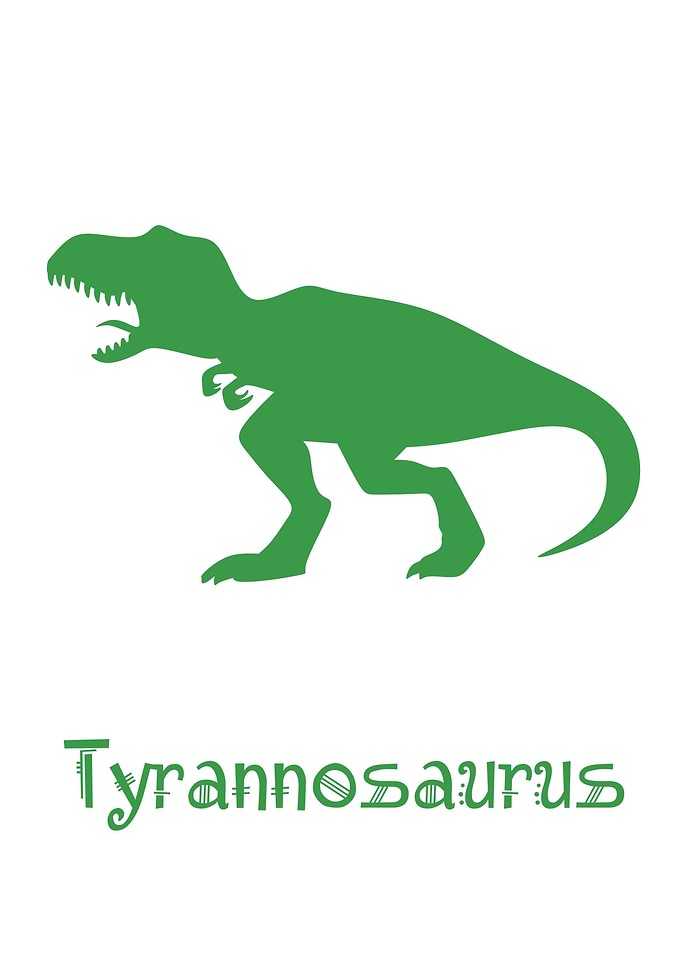 tyrannosaur rex silhouette