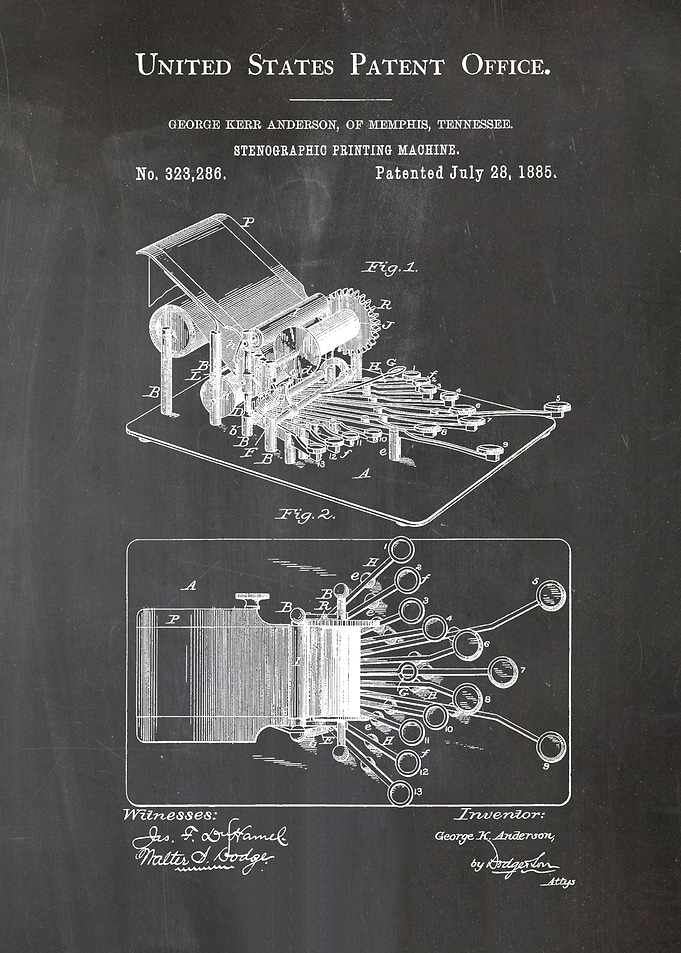 21 Stenographic Machine P