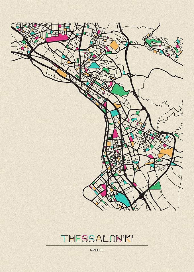 Thessaloniki Map